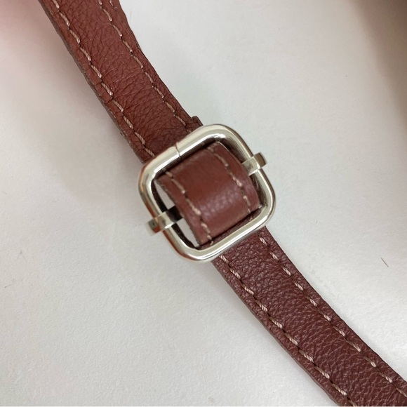 HEBELLA Made in Italy Asymmetrical Leather Crossbody Bag Purse Boho Minimalist - Picture 4 of 16